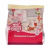 FunCakes Mix für Enchanted Cream®: Einfach zu verwendende, sehr leichte und flauschige schneeweiße Creme, perfekt zum Füllen und Abdecken von Kuchen oder als Belag für Cupcakes, Halal., 200 g