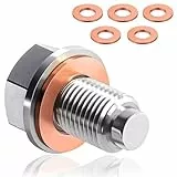 HOKYYCC Magnetische Ölablassschraube, öl ablassen Schraube Mit Unterlegscheibe Gewinde, Magnetische Ölwanne öl ablassen Schraube, ablassschraube öl(M14x1.5)