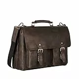 Leonhard Heyden Glasgow Aktenmappe mit Laptopfach 15,6 Zoll 7 anthrazit