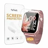 Frgnie Schutzfolie Kompatibel mit DEKELIFE Smartwatch 1,85' (6 Stück) HD Flexibel TPU Folie Kompatibel für BANLVS G39 Smartwatch Displayschutzfolie