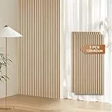 Fiqops 3X Akustikpaneele Holz 120x60cm Wandpaneele aus Holzfunier und Filz,Holzpaneele Eichenholz,Wandverkleidung holz für Studio und Zuhause Innenwanddekoration – Großflächige Abdeckung