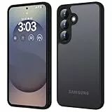 ORDA für Samsung Galaxy S25 Hülle 6,2 Zoll, Vollständiger Kameraschutz Stoßfest Kratzfest Transluzente Rückseite Schutzhülle, Anti-Fingerabdruck Matt Handyhülle für Samsung S25 (Schwarz)