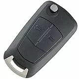 2 Tasten Gehäuse der Fernbedienung Autoschlüssel für Opel Antara Astra Vectra Zafira Corsa Meriva Tigra B, Auto Schlüsselgehäuse mit ungeschnittener Klinge