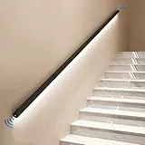 Treppenhandlauf mit LED-Bewegungssensorlicht, Wandmontierte Sicherheitsgeländer für Innentreppen