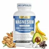VivoNu Magnesium Komplex hochdosiert 240 Kapseln | 1000mg - 8 Elemente mit magnesium: Magnesiumglycinat, Citrat, Malat, orotat, aspartat, carbonat, taurat, oxid - Vegane