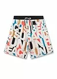 Sanetta Jungen-Badeshorts beige | Bequeme und schnell trocknende Badehose aus recyceltem Polyester für Jungen. Bademode für Kinder