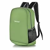 Bekahizar Leichter Rucksack 20L Klein Wanderrucksack für Männer, Frauen, Kinder, Hiking, Sport, Reisen, Klettern (armeegrün)