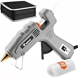 Heißklebepistole 60/100W: DEKO Klebepistole mit 25pcs Heißklebesticks 11 mm x 100 mm, für DIY, Kunst, Handwerk und schnelle Reparaturen in Haus & Büro, Grau