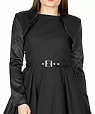 BlackButterfly formal Satin Langen Ärmel Bolero (Schwarz, S)