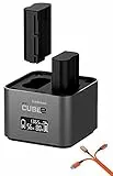 Hähnel ProCube 2 Doppel-Ladegerät für Canon LP-E6, LP-E6n, LP-E6NH / LP-E8 / LP-E17