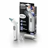 Braun ThermoScan 3 Ear thermometer (professional accuracy, audio fever indicator reliable, temperature screening, fever, fast, easy to use, hygienic, baby, adults) IRT3030