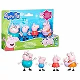 Peppa Pig Peppas fünfköpfige Familie Figurenset, Pink