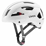 uvex Stride - robuster Fahrradhelm für Damen und Herren - individuelle Größenanpassung - White matt - 56-59 cm