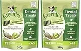 Greenies Dental Treats Original Teenie – Zahnpflegesnacks für sehr kleine Hunde von 2-7 kg – Hundeleckerli zur täglichen Zahnreinigung – 1 x 340 g (Packung mit 2)