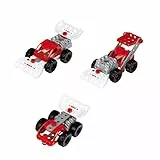 Theo Klein 8793 Bosch 3 in 1: Konstruktions-Set Racing Team | Zum BAU verschiedener Rennfahrzeuge I Inklusive Baupläne für 3 Modelle I Spielzeug für Kinder ab 3 Jahren