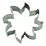 BekkiB - Ausstecher 'Sonne' - ca. 5 x 5 cm - Spülmaschinengeeigneter Sonnen-Ausstechform aus Edelstahl - Zum Backen von Plätzchen - 998693