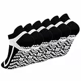 ZAKASA Rutschfeste Yoga Stoppersocken Herren: Anti Rutsch Pilates Socken with Grip Baumwolle Füßlinge Nahtloses für Trampolin Gymnastik Gym EU 39-42 Schwarz 3 Paar
