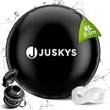 Juskys Poolabdeckung rund 3 m – aufblasbares Winter Poolkissen, Abdeckplane & Winterabdeckung für Pool & Whirlpool