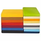 CelinaTex High-Line Spannbettlaken 200 x 220 cm anthrazit grau Mako Baumwolle 180g/qm Bettlaken Jersey Spannbetttuch
