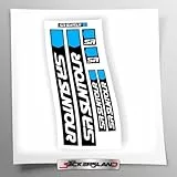 Stickersland® Aufkleber-Set für SR Suntour Gabeln | UV-Druck, PVC, Outdoor, Zeitgenössisch, 7 Stück, Gemischt, Metall, Kunststoff