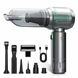 Tidy Cats Handstaubsauger, 16000PA Auto Staubsauger Stark, 3-Gang 100000 U/min Akku Handstaubsauger Kabellos mit Bürstenloser Motor, Wiederaufladbarer Handsauger Für Auto, Küche, Haus & Tierhaare