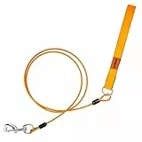 Mi Metty Hundeleine 5ft Leinen für Hunde，Kausichere Hundeleinen,Kettenleine Für mittlere bis große Hunde (Orange, 5ft/1.5m)