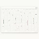 Wandkalender 2026 mit Aufkleber-Set - Jahreskalender 50x70 cm