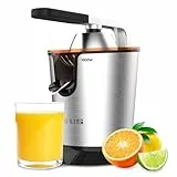 Taurus - Easy Press 1000 Legend | Elektrische Zitruspresse 1000W | Profi-AC-Motor | Für alle Zitrusfrüchte | Einstellbarer Fruchtfleischfilter | Einfache Reinigung | BPA-frei | Direktes Ausgießen