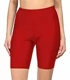 Merry Style Damen Badehose High Waist Schwimmhose für Wassersport SUP Schwimmradler MS10-333 (Rot,40)