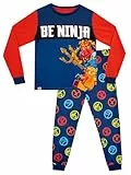 LEGO Ninjago Schlafanzug | Langarm Schlafanzug Sets | Ninjago Kleidung Jungen | Blau | 128