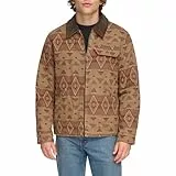 Levi's Herren Workwear Cotton Canvas Corduroy Collar Depot Jacket Baumwolljacke, Geometrischer Druck, L