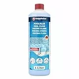 Veddelholzer Poolklar 1,0 L – für kristallklares Wasser in Pool, Whirlpool, Planschbecken & Eistonne. Wirksam gegen trübes Wasser, geeignet für alle Filterarten und Systeme auch als Eisbad Zubehör!