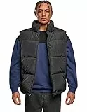 Urban Classics Herren Block Puffer Vest Jacke, Black/Black, M