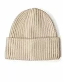 CECIL Damen B572686 Beanie mit Glitzerdetails, Desert beige Melange, A