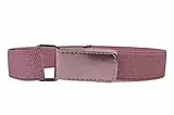Olata glitzernder Stretch-Gürtel für Mädchen mit Klettverschluss (1-6 Jahre). Hell Rosa mit Silber
