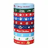 Aroncent Weihnachten Silikonarmband Gummi Armband: 10 PCS Christmas Armbänder Set Charmante justierbare Armband mit 6 verschiedenen fröhlichen Weihnachten Designs