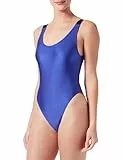 Calvin Klein Damen Badeanzug Scoop Back One Piece Tiefer Rücken, Blau (Midnight Lagoon), L