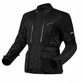 OZONE MOTO Sahara Motorradjacke Herren | Textile | Ellbogen und Schultern Protektoren | Reissa Membrane | 6 Belüftungskanäle | Reflektierende Elemente
