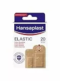Hansaplast ELASTISCHE Patches, wasserdichte und flexible Gelenkpflaster, Flexibles Pflaster, das sich Bewegungen anpasst, 1 Packung mit 20 Stück in 2 Formaten