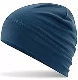 Hatstar Merino Beanie Mütze | Wollmütze aus 100% Merino Wolle | Unisex für Damen und Herren | Atmungsaktiv, leicht und dünn (Navy)