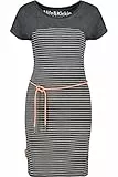 ALIFE and Kickin ClarissaAK B Dress – Damen Jerseykleid Knielang – Bequem & Stylisch für Alltag & Freizeit – Freizeitkleid für Frühling & Sommer Moonless L