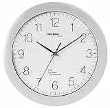 Technoline WT 8000 Funk-Wanduhr, Ø 30cm, Silber