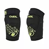 O'NEAL | Knieprotektor | Kinder | BMX Mountainbike Downhill | IPX®- Aufprallschutz aus Polyurethan, Leichte Konstruktion, Abriebfestes Material | Dirt Knee Guard Youth V.23 | Schwarz Neon-Gelb | S-M