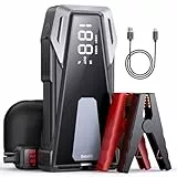 Starthilfe Powerbank, 3000A Spitzenstrom 21800mAh Tragbare 12V Auto Starthilfe für 8.5L Benzin und 8.0L Dieselmotor, Starthilfegerät mit LED Taschenlampe