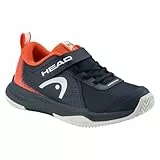 HEAD Unisex-Youth Sprint Velcro 4.0 Kids Tennisschuhe, Dark Blue/red, EU 31.5