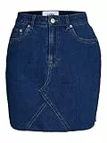 JJXX Damen JXHAZEL Short Skirt HW RH AKM LN Rock, Medium Blue Denim/Detail:AKM2, L