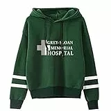 YLWX Herren Damen Hoodies Kapuzenpullover Druck Pullover Sweatshirt Grey-Sloan Memorial Hospital