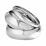 ZXTGBQ 3 Stück Armreifen Damen, Armband Damen Breites Armreif Set, Chunky Armband Set, Armreifen für Frauen, Oberarmreif Modeschmuck, AArmreifen für Damenn (3, Silber)