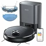 ZACO A10 Pro Saugroboter mit Wischfunktion, 2,5l Absaugstation bis 60 Tage, Lasernavigation, 3000Pa, 2in1 Saug und Wischroboter, ideal für Tierhaare, Teppicherkennung, leise, App & Alexa Steuerung