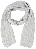 Tommy Hilfiger Damen Schal Timeless Scarf Tuch, Grau (Light Grey Melange), Einheitsgröße